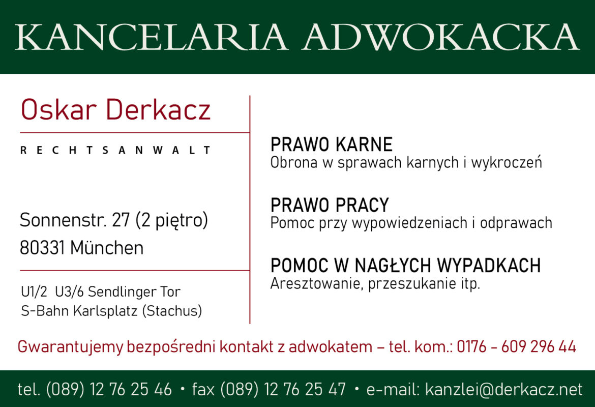 Derkacz Oskar - Kancelaria Adwokacka