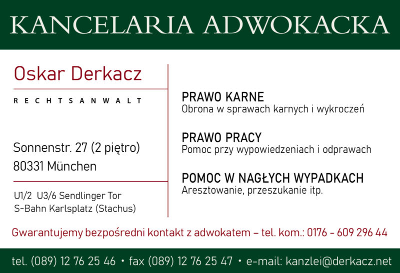 Derkacz Oskar - Kancelaria Adwokacka