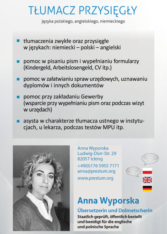 Anna Wyporska - TŁUMACZ PRZYSIĘGŁY