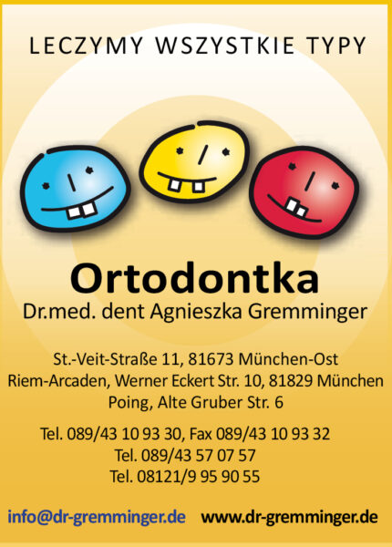 Ortodontka - Dr.med. dent Agnieszka Gremminger