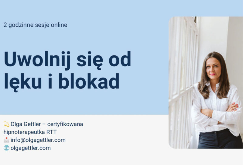 Olga Gettler certyfikowana Hipnoterapeutka RTT